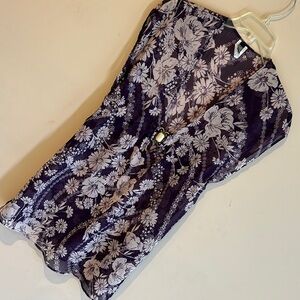 BECCA Purple Floral Swim Coverup